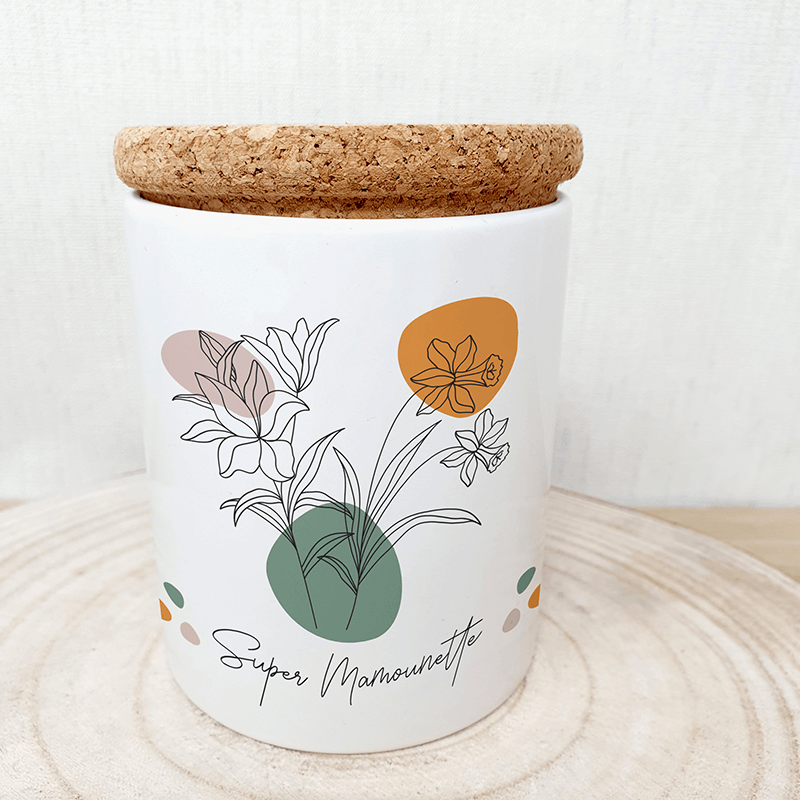 Pot déco FLEUR PASTEL