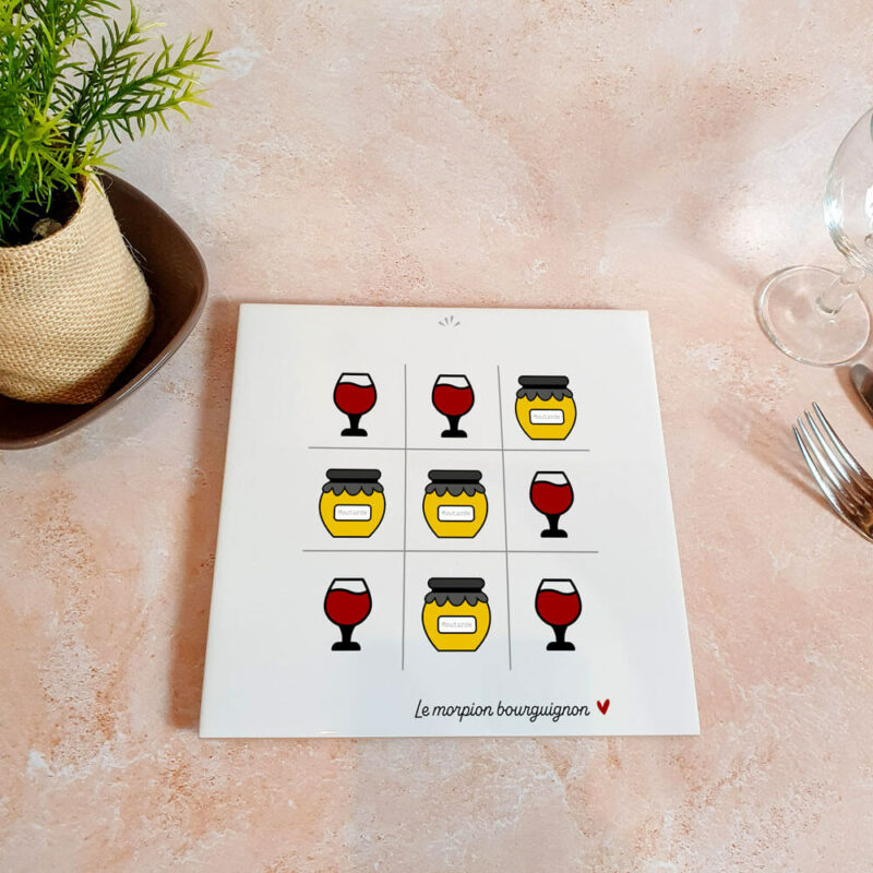 Dessous de plat "Le morpion bourguignon"