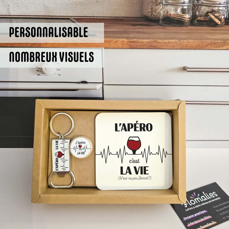 Coffret "Apéro" personnalisable (+ ajout message ou prénom)