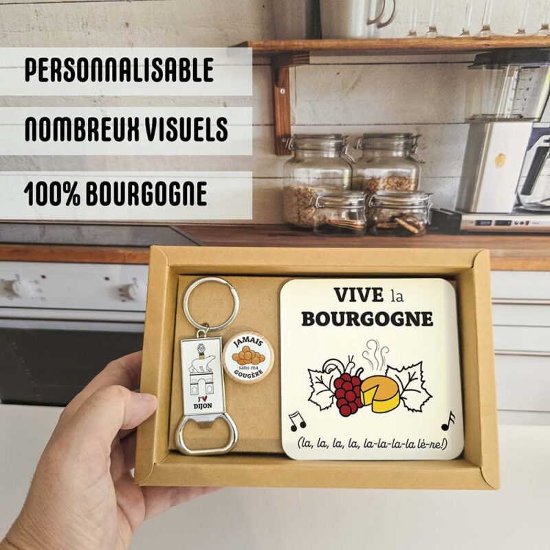Coffret "Apéro" personnalisable 100% BOURGOGNE