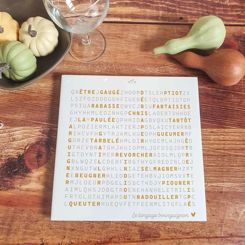 Dessous de plat "Le langage bourguignon"