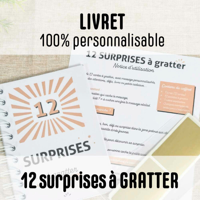 Livret 12 surprises à gratter (calendrier de l'Avent)